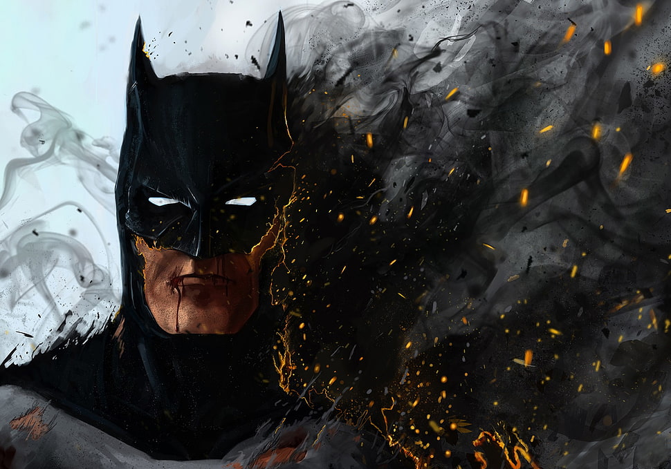 Batman digital wallpaper, artwork, Batman HD wallpaper