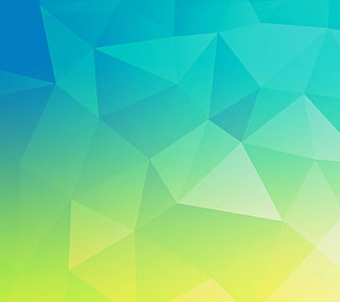 green abstract illustration, low poly, abstract HD wallpaper
