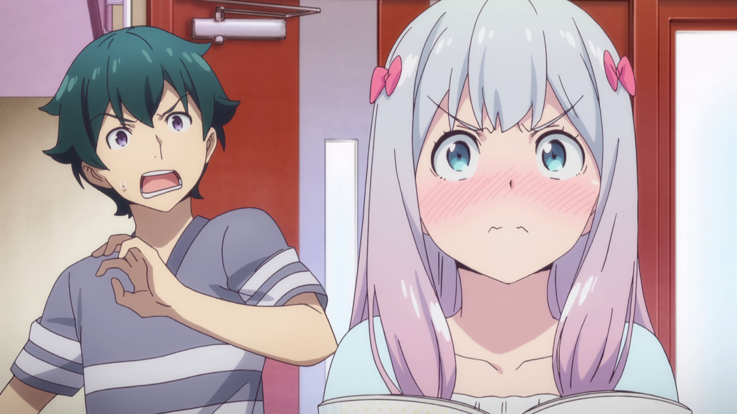 man wearing gray short-sleeved shirt 2D character, Eromanga-sensei, Izumi Masamune, Izumi Sagiri