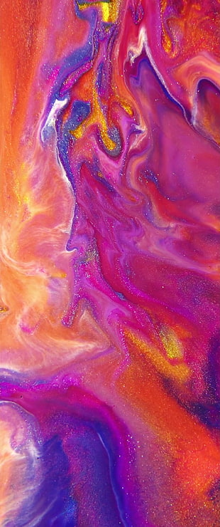 purple and orange artwork