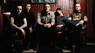 silverstein band sitting on chairs HD wallpaper