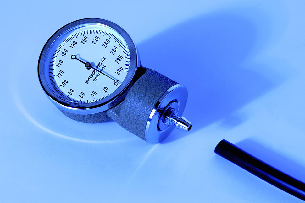 round gray gauge HD wallpaper