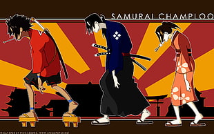 Samurai Champloo illustration, Samurai Champloo, Fuu, Jin (Samurai Champloo), Mugen