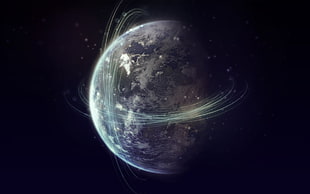 planet Earth, planet, space, space art, digital art HD wallpaper