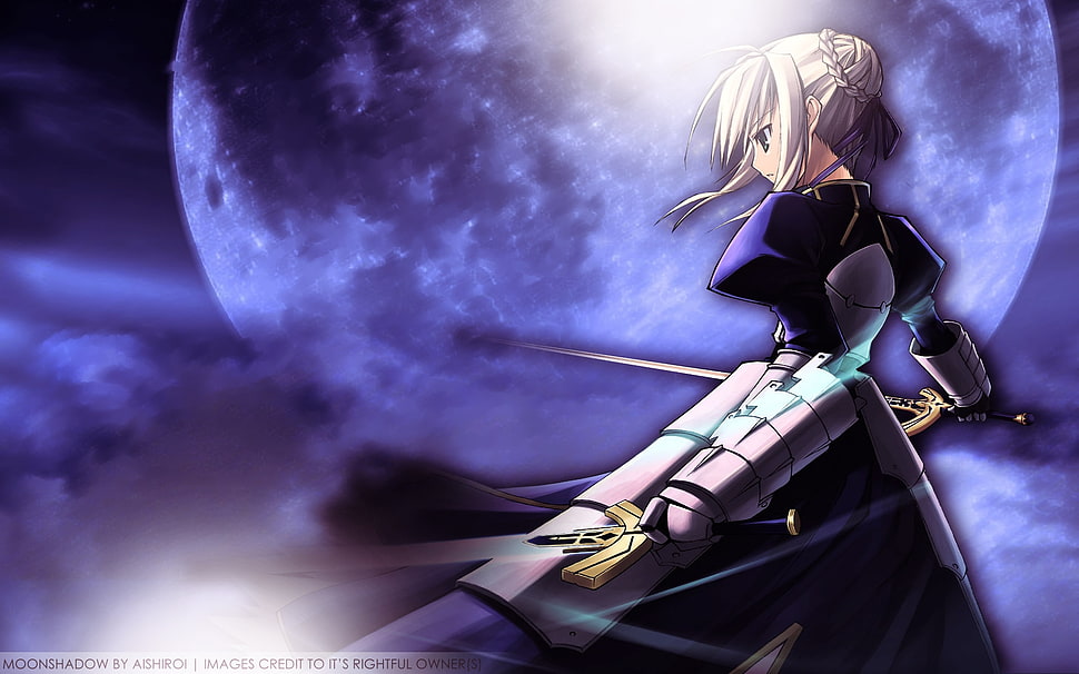 saber from fate series HD wallpaper