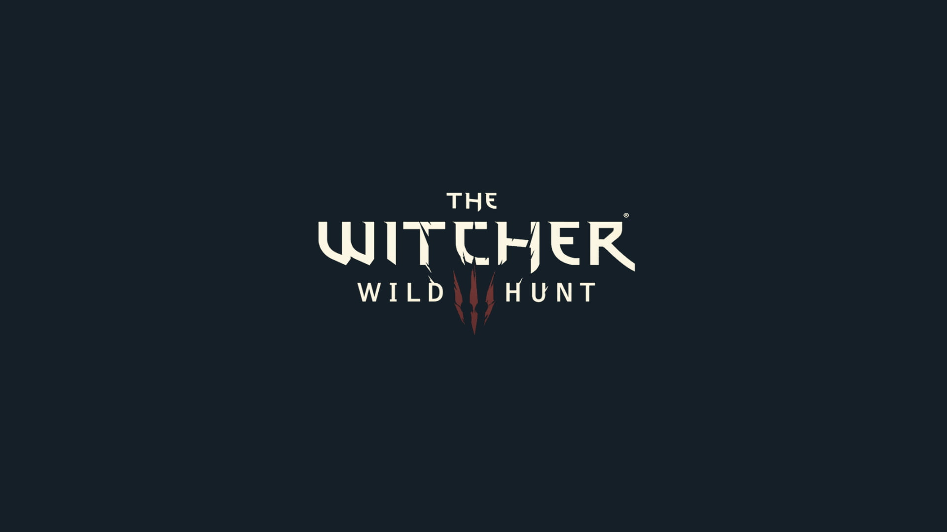 The Witcher Wild Hunt poster, The Witcher 3: Wild Hunt, The Witcher, logo, minimalism
