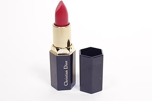 red Christian Dior lipstick opened
