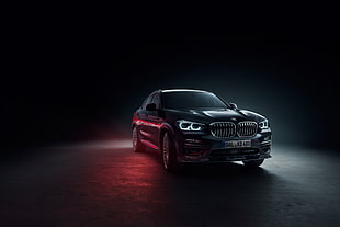 black BMW car, BMW Alpina XD4, Geneva Motor Show, 2018
