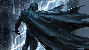 Batman illustration, Batman: The Dark Knight Returns, Batman, DC Comics