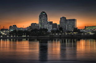 landscape photo of city building near the body of water, shreveport