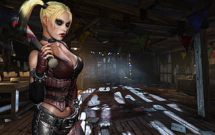 Harley Quinn, video games, Batman: Arkham City, render HD wallpaper