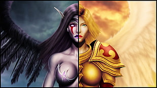 Morgana and Kayle from League of Legends HD wallpaper