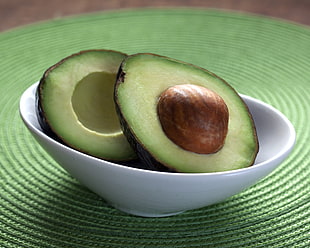 avocado fruit on white saucer