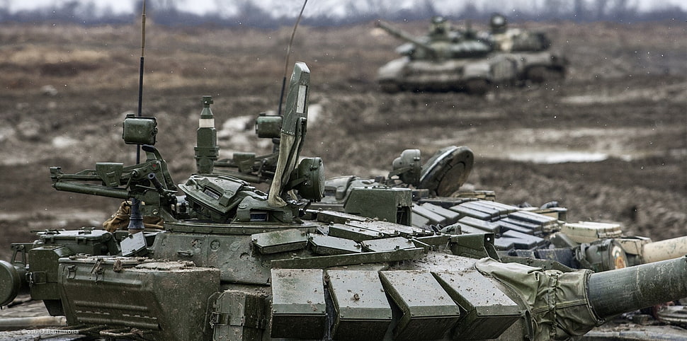 gray metal battle tank, military, tank, Russian Army, mud HD wallpaper