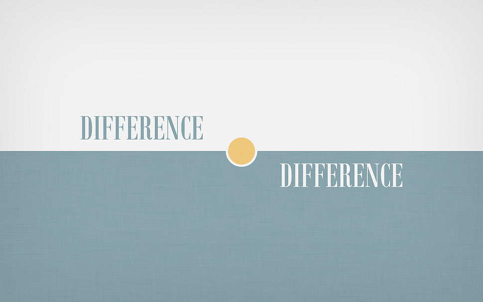 Difference text, abstract, minimalism, vector, vintage HD wallpaper