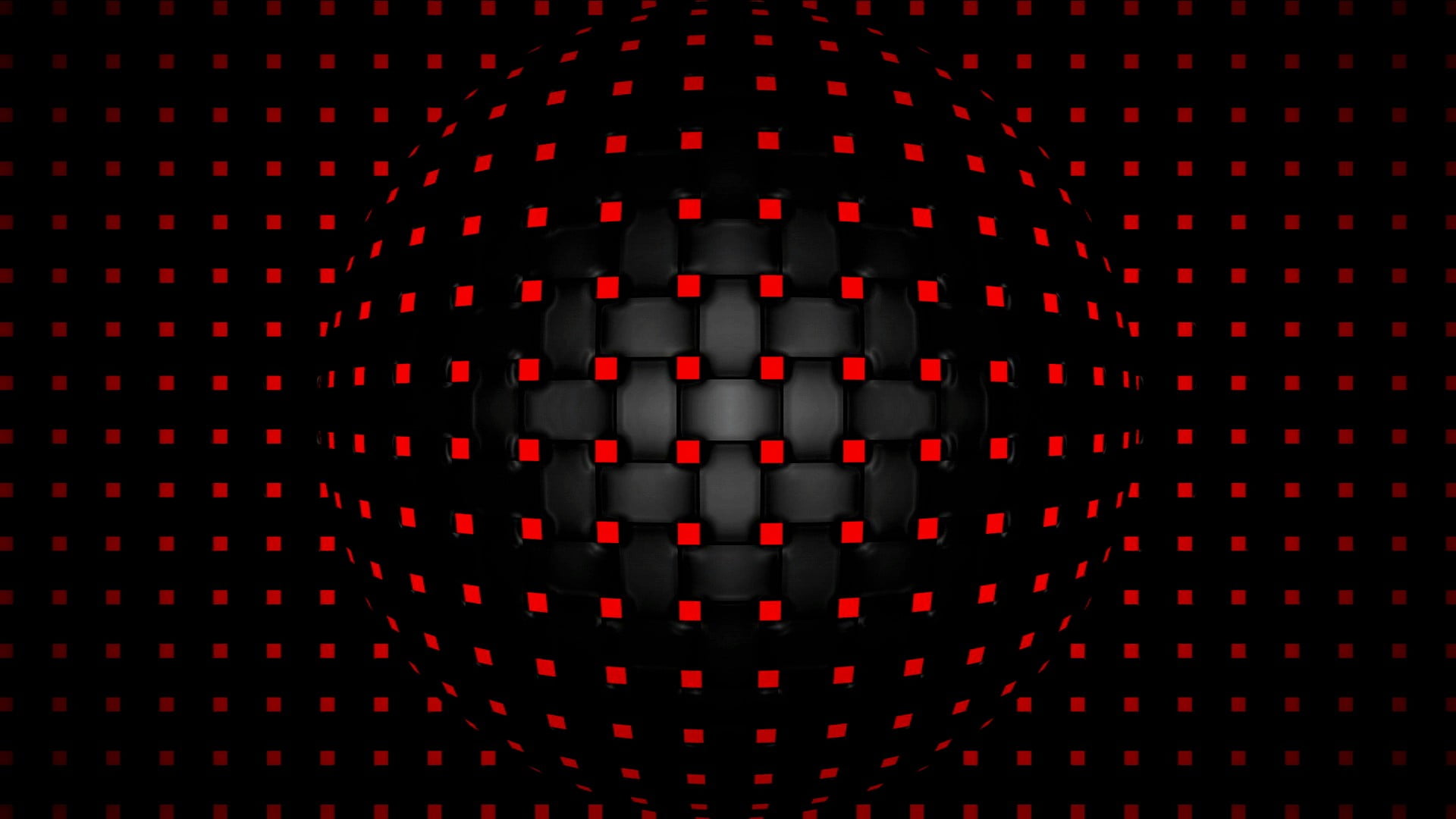 red and black checked digital wallpaper, sphere