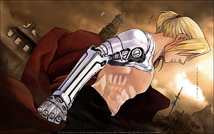Edward Full Metal Alchemist illustration, anime, Full Metal Alchemist, Elric Edward, anime boys HD wallpaper