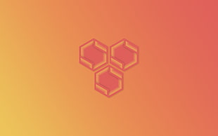 orange and pink logo