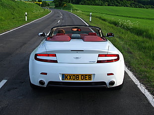 photo of white convertible coupe