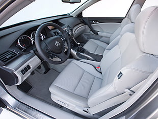 gray and black Acura interior