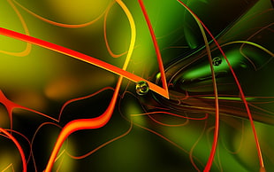 brown and green lights wallpaper