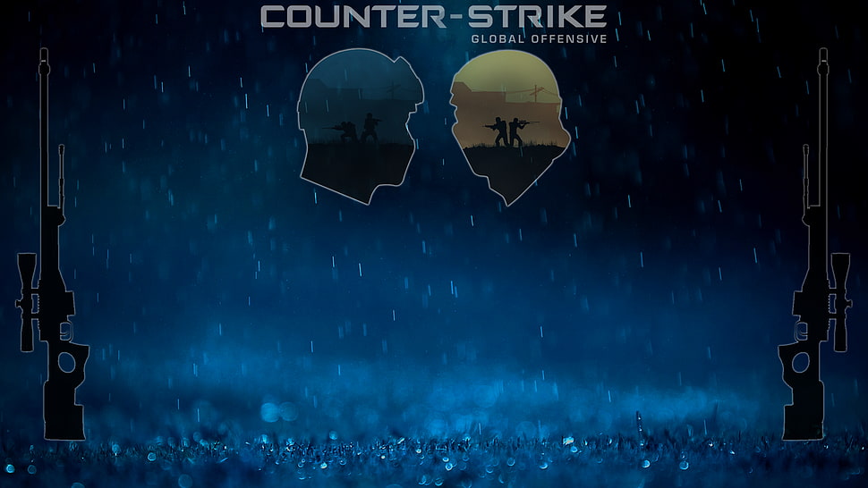 Counter Strike game poster, Counter-Strike: Global Offensive, Accuracy International AWP, Counter-Strike HD wallpaper