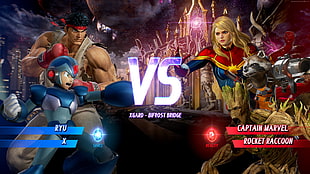 Marvel vs. Capcom game illustration HD wallpaper