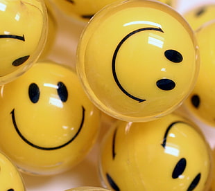 smiley emoji ball lot, happy