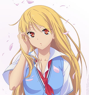 yellow-haired female anime character illustration, anime, Sakurasou no Pet na Kanojo, Shiina Mashiro HD wallpaper
