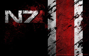N7 logo, Bioware, Mass Effect, video games
