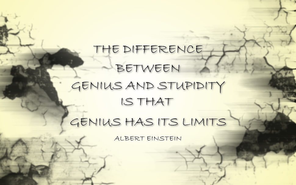 black text on beige background, quote, typography, Albert Einstein HD wallpaper