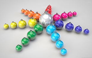 beads lot, Christmas ornaments , Christmas HD wallpaper