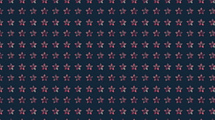 black and pink star print digital wallpaper, pattern, flowers