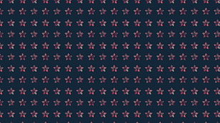 black and pink star print digital wallpaper, pattern, flowers