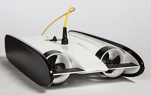 white and black corded RC toy HD wallpaper