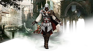 Assasin's Creed fanart, Assassin's Creed, Ezio Auditore da Firenze, Assassin's Creed II, video games HD wallpaper