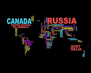 Canada and Russia illustration, world, Poland, Russia, Canada HD wallpaper