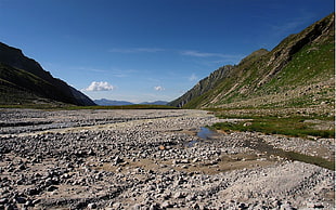gray stones, landscape, nature