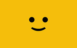 black and yellow smiley