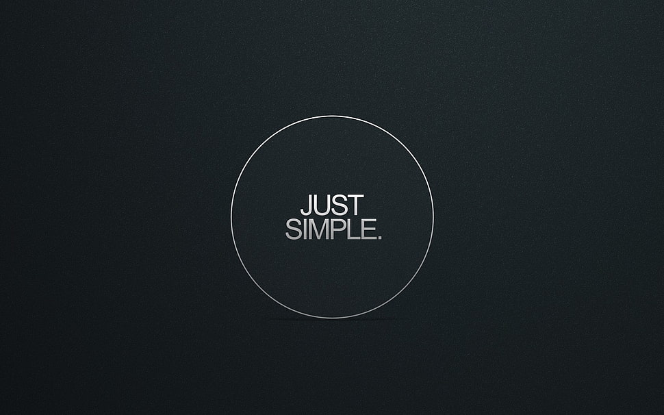 Just Simple text on black background, simple background, simple, minimalism, artwork HD wallpaper