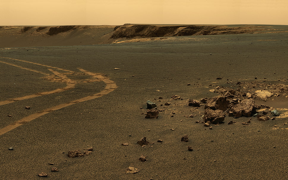 brown and black wooden table, science, Mars, Curiosity HD wallpaper