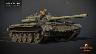 Worlds Of Tanks T-55 NVA DDR wallpaper, World of Tanks, tank, wargaming, render