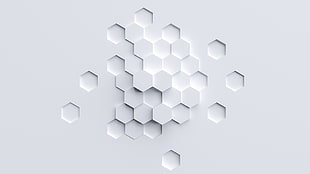 abstract, hexagon, simple, minimalism HD wallpaper