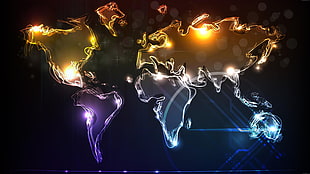 World Map, world map HD wallpaper