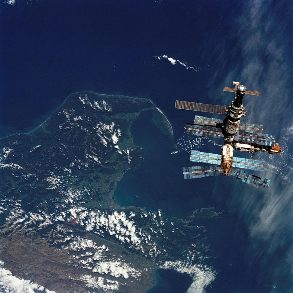 international space station, NASA, Russia, Mir Space Station, New Zealand HD wallpaper