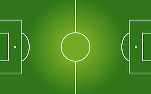 soccer field illustration, soccer pitches, sports, minimalism, gradient