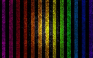 multi-color striped illustration HD wallpaper