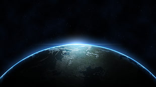 view on top of Earth HD wallpaper