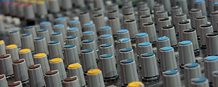 gray audio mixer kobs, sound, mixing consoles, techno, consoles