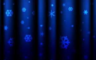 blue and white snowflakes print curtain